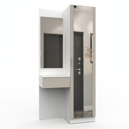 Набор мебели для прихожей "Марсель-104" МР 01-104 В2160 Ш1000 Г420 (ЛДСП Кашемир) Набор мебели для прихожей "Марсель-104" МР 01-104 В2160 Ш1000 Г420 (ЛДСП Кашемир)